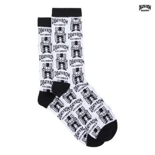ڥ᡼бDEATH ROW RECORDS ELECTRIC CHAIR LOGO SOCKSWHITE