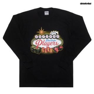 ̵STREETWISE PLAYERS CLUB L/S TġBLACK
