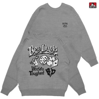 ̵BEN DAVIS CLASSIC LOGO KNITGRAY