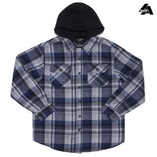 ̵LA GATE HOODED QUILTING JACKETNAVYGRAY