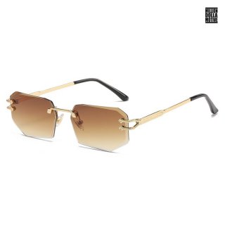 ̵MILLION DOLLA MOTIVE ELEMENT SUNGLASSGOLDBROWN