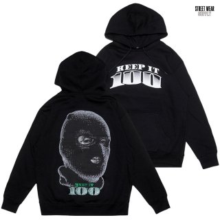 ̵STREETWEAR SUPPLY BALACLAVA HOODED SWEATBLACK