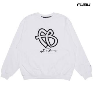 ̵FUBU FB CREWNECK SWEATWHITE