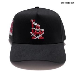 ̵KEEP OUT FAKE LOVE WORLD FAMOUS LA SNAPBACK CAPBLACKRED