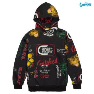 ̵COOKIES CUBAN LINK PULLOVER HOODIEBLACK