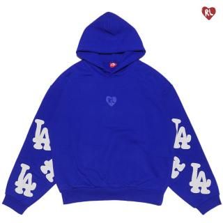 ̵RED LETTERS NOT LA LOVERS SCATTERED HOODIEBLUE