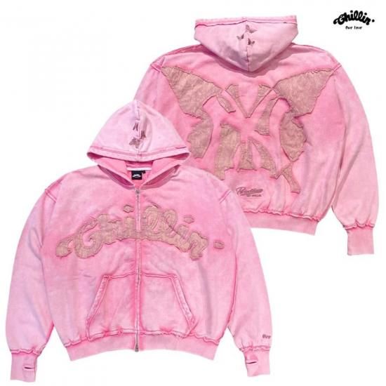 Flight Mode Zip Hoodie ピンク Flight Mode Zip Hoodie