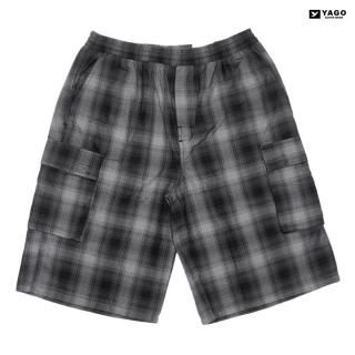 【送料無料】YAGO CHECK CARGO SHORTS【GRAY×BLACK】
