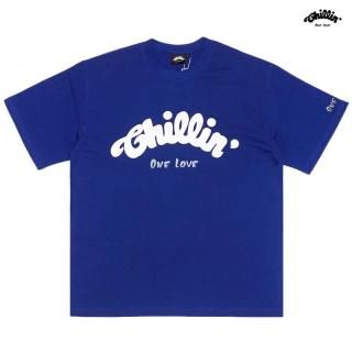 【送料無料】CHILLIN BIG LOGO Tシャツ【BLUE×WHITE】