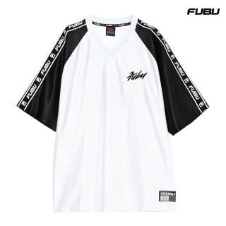【送料無料】FUBU LOGO TAPE GAME SHIRT【WHITE】