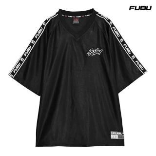 【送料無料】FUBU LOGO TAPE GAME SHIRT【BLACK】