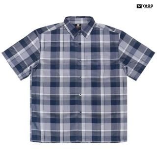 【送料無料】YAGO S/S OPEN SHIRTS【NAVY×GRAY】