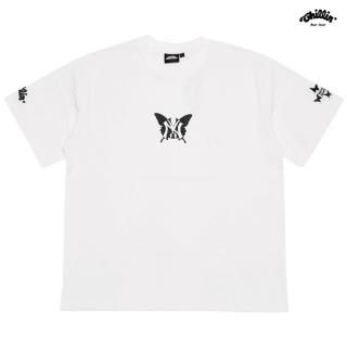 【送料無料】CHILLIN NY BUTTERFLY Tシャツ【WHITE×BLACK】