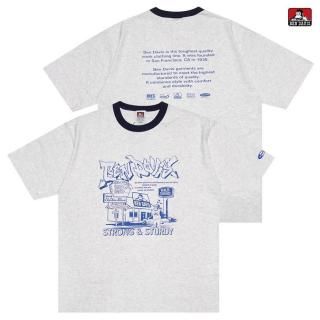 【送料無料】BEN DAVIS WASHOUT RINGER Tシャツ【ASH】