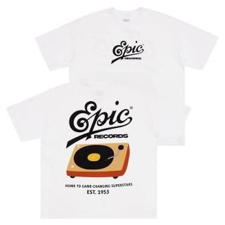 【送料無料】EPIC RECORDS OVERSIZED Tシャツ【WHITE】