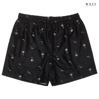 ̵WEIV PALM TREE SWIM SHORTSBLACK