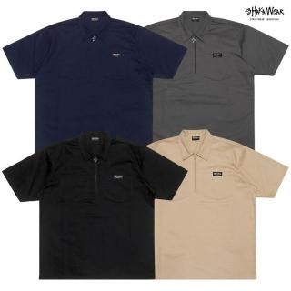 ̵SHAKA WEAR ZIP WORK SHIRTSBLACK/KHAKI/NAVY/GRAY