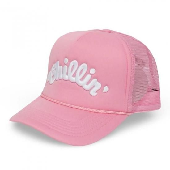 chillin キャップ CHILLIN'(チリン)】LOGO 5PANEL MESH CAP (メッシュキャップ) Red