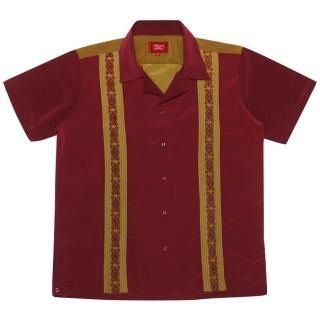 ̵STREET DESIGN CUBA SHIRTSBURGUNDY