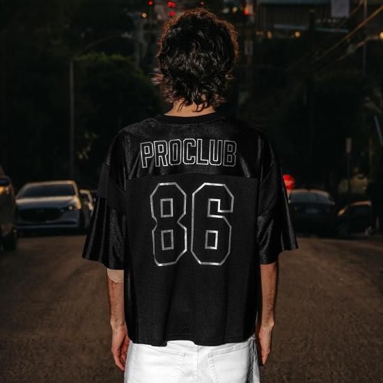 (プロクラブ)　Pro Club Heavyweight フットボールシャツ 送料無料】PRO CLUB HEAVYWEIGHT FOOTBALL JERSEY【WHITE/BLACK/GRAY