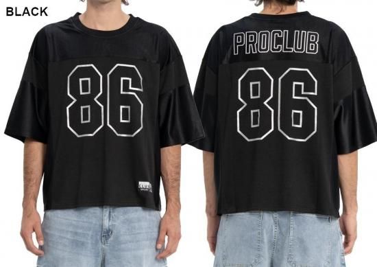 送料無料】PRO CLUB HEAVYWEIGHT FOOTBALL JERSEY【WHITE/BLACK