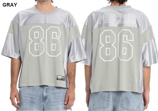 送料無料】PRO CLUB HEAVYWEIGHT FOOTBALL JERSEY【WHITE/BLACK