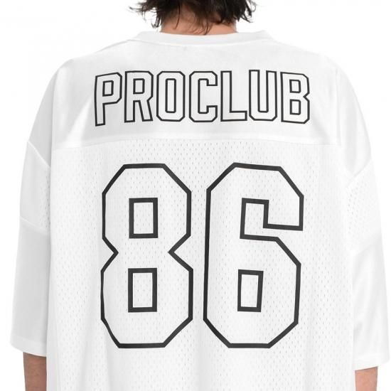 送料無料】PRO CLUB HEAVYWEIGHT FOOTBALL JERSEY【WHITE/BLACK/GRAY