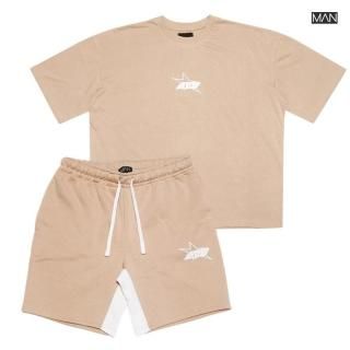 ̵MAN OFFICIAL M STAR OVERSIZED SET UPBEIGE