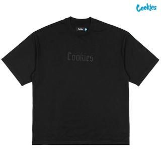 ̵COOKIES CORE DROPPED SHOULDER TġWASH BLACK