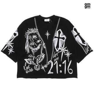 ̵AMGM STUDIO 21:16 PREMIUM CROPPED TġBLACK
