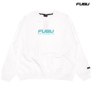 ̵FUBU OG LOGO CREWNECK SWEATWHITE