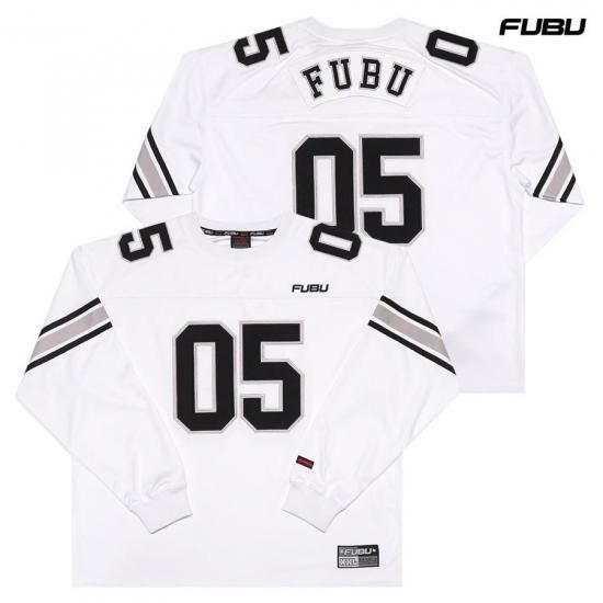 送料無料】FUBU GAME SHIRTS【WHITE】 - INDOOR CLASS OFFICIAL