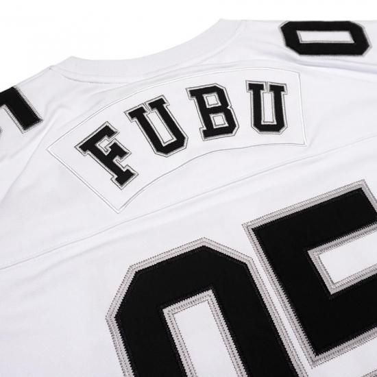 FUBU ゲームシャツ ホワイト 05 90s【激レア 新品】FUBU/フブ・ゲームシャツ セットアップ L 白