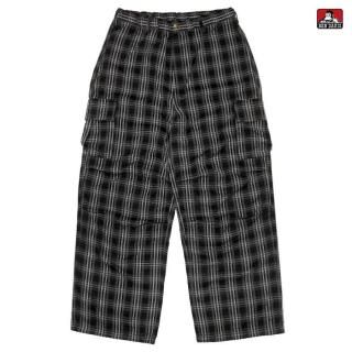 ̵BEN DAVIS SNOW WORKERS CHECKER PANTSBLACK