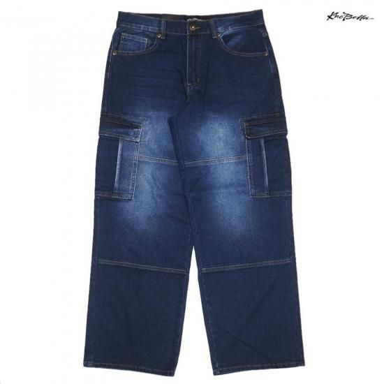 送料無料】KNO BETTA 625 DENIM CARGO PANTS【INDIGO BLUE