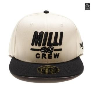 ̵MILLION DOLLA MOTIVE MILLI CREW SNAPBACK CAPNATURALBLACK