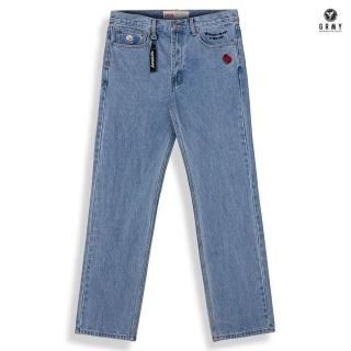 ̵GRIMEY THE PLANET DENIM PANTSWASH BLUE