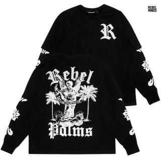 ̵REBEL MINDS PALMS L/S TġBLACK