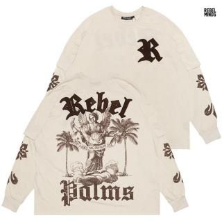 ̵REBEL MINDS PALMS L/S TġCREAM