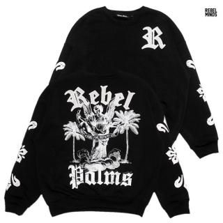 ̵REBEL MINDS PALMS CREWNECK SWEATBLACK