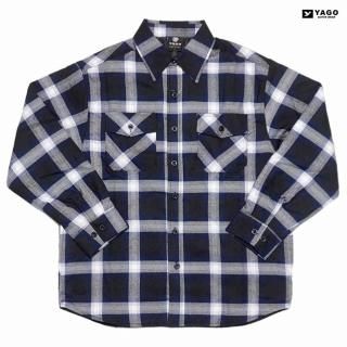 ¡ÚÁ÷ÎÁ̵ÎÁ¡ÛYAGO FLANNEL QUILTING JACKET¡ÚNAVY¡ßWHITE¡Û