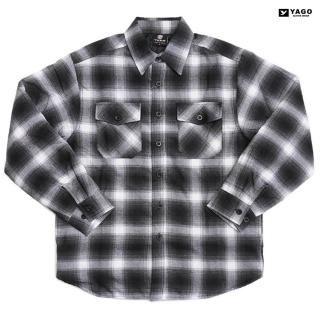 ¡ÚÁ÷ÎÁ̵ÎÁ¡ÛYAGO FLANNEL QUILTING JACKET¡ÚBLACK¡ßWHITE¡Û