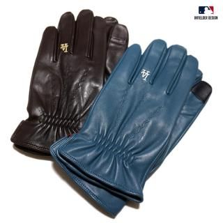 ̵INFIELDER DESIGN MLB LOS ANGELES DODGERS LEATHER GLOVEBLUE/BROWN
