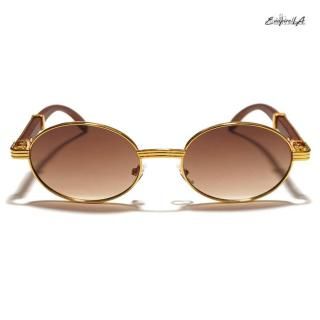 ̵EMPIRE LA SUNGLASSGOLDBROWN