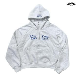 ̵CHILLIN HALF ZIP HOODIEGRAY