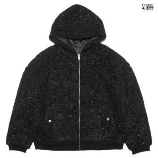 ̵COPPER RIVET LUREX FUR JACKETBLACK