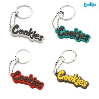 COOKIES ORIGINAL LOGO KEYCHAINWHITE/BLUE/RED/YELLOW