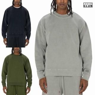 㤤դ12ܺȯͽPRO CLUB HEAVYWEIGHT VINTAGE WASH CREWNECK SWEATBLACK/GRAY/OLIVE