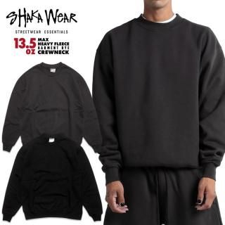 ������̵����SHAKA WEAR 13.5 OZ HEAVY FLEECE GARMENT DYE CREWNECK��BLACK/SHADOW��
