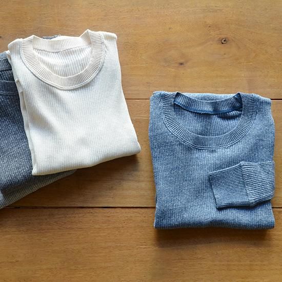 コットンリブ クルーネックN|オーガニックコットンの天衣無縫 コットンリブ クルーネックN|オーガニックコットンの天衣無縫